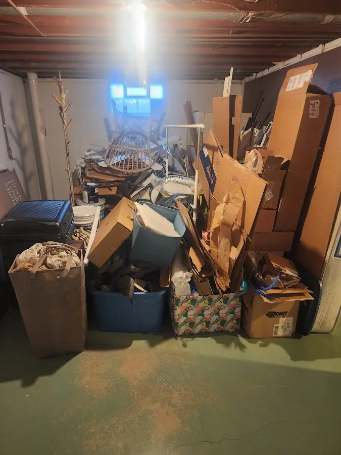 Roll-off dumpster container at job site for Concrete Dumpster Rental in Warrenton